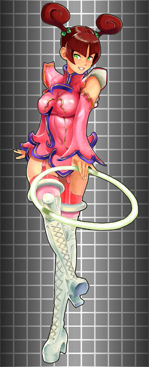 capcom, chakram, garter_belt, high_heels, highres, june_lin_milliam, shoes, star_gladiator