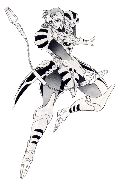 1boy, 80s, armor, brown_hair, fang, male_focus, monochrome, oldschool