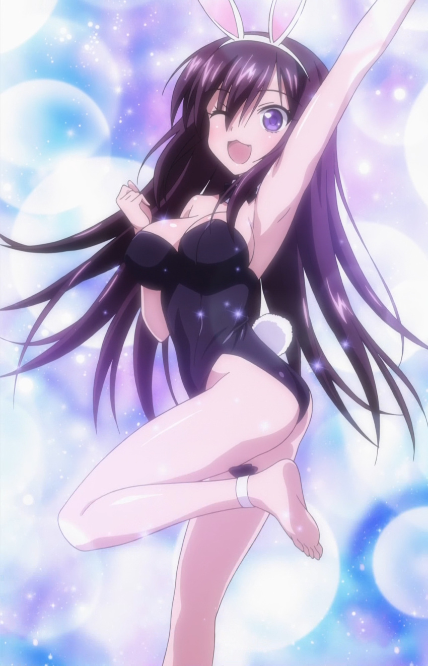 8-bit_(company), absolute_duo, animal_ears, armpits, barefoot, bow, bowtie, breasts