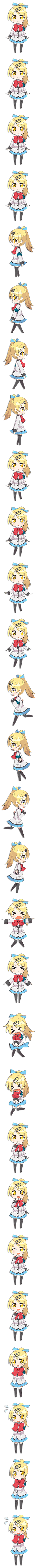 1girl, absurdres, armband, artist_request, black_legwear, blazer, blonde_hair, blush, bow, chobit_(website), female, hair_ornament, hair_ribbon, hairclip, highres, long_hair, long_image, looking_at_viewer, lowres, mascot, mebae, miniskirt, neck_bow, official_art, open_mouth, personification, picomon, plaid, plaid_skirt, pleated_skirt, ponytail, ribbon, sequence, simple_background, skirt, solo, standing, straight_hair, tall_image, tareme, thigh-highs, transparent_background, yellow_eyes, zettai_ryouiki