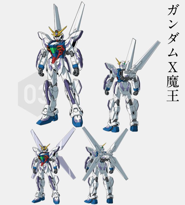 absurdres, back, gundam, gundam_build_fighters, gundam_x_maoh, highres, kanji, mecha