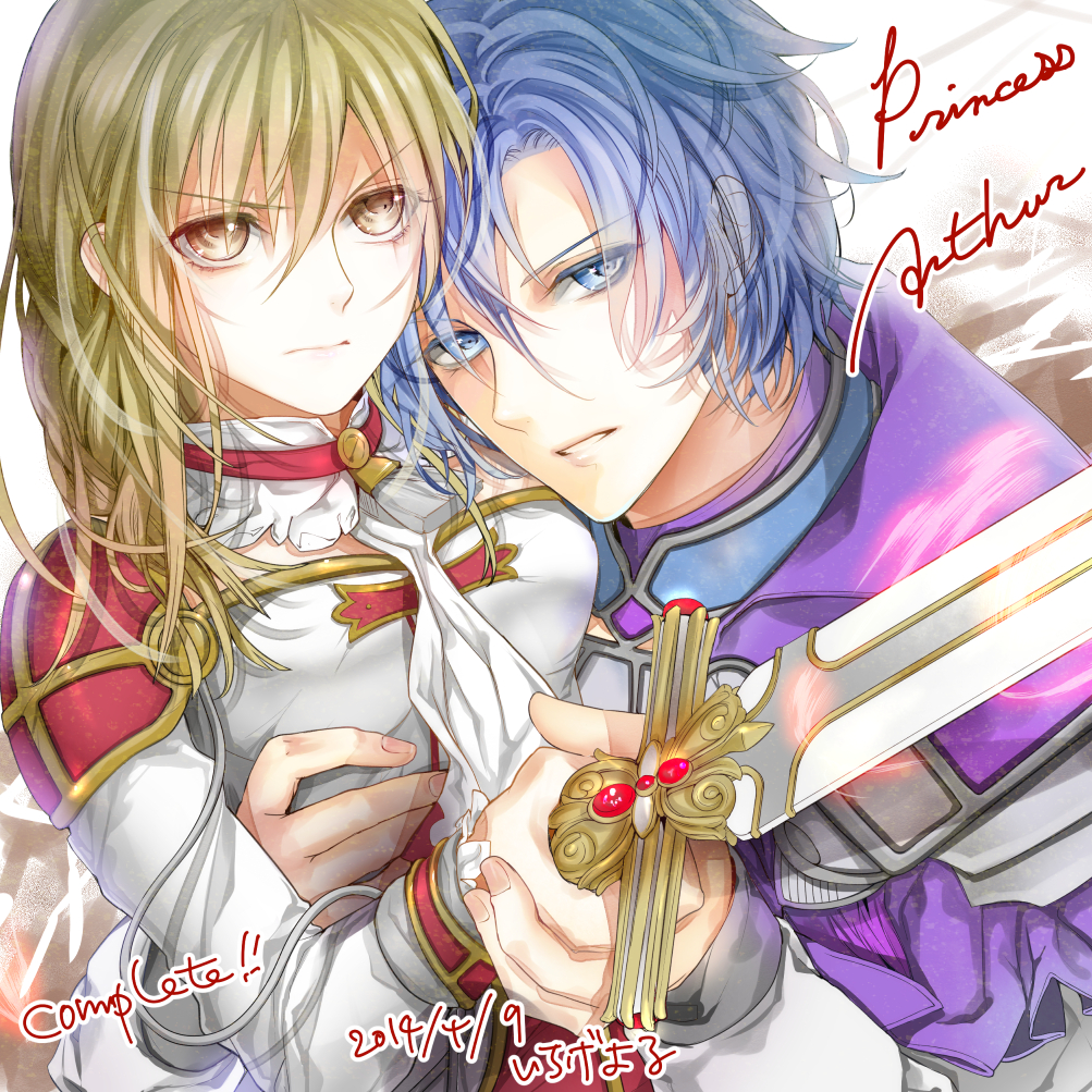 aru_(princess_arthur), blonde_hair, ichige_yoru, lancelot_(princess_arthur), princess_arthur