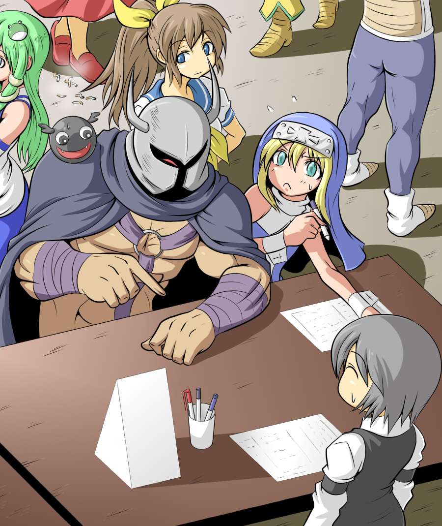 4boys, 4girls, bridget_(guilty_gear), bulleta, death-adder, dio_brando, dragon_ball, dragonball_z