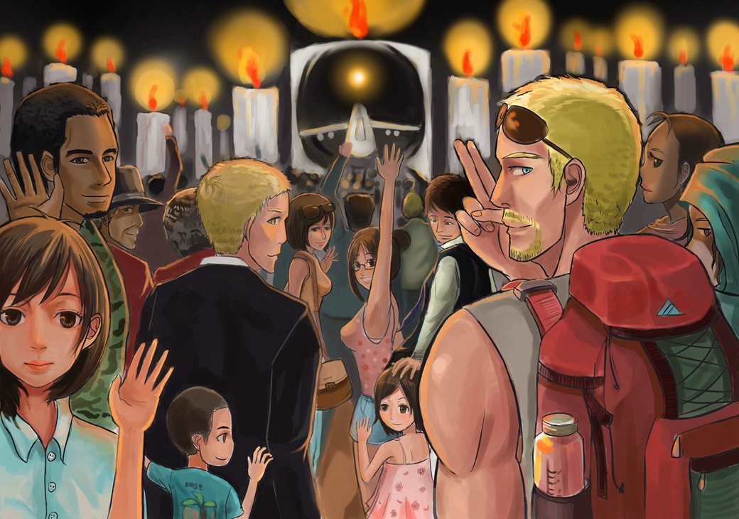 artist_request, candle, looking_back, malaysia_airlines, malaysia_airlines_flight_370, multiple_boys, multiple_girls, original