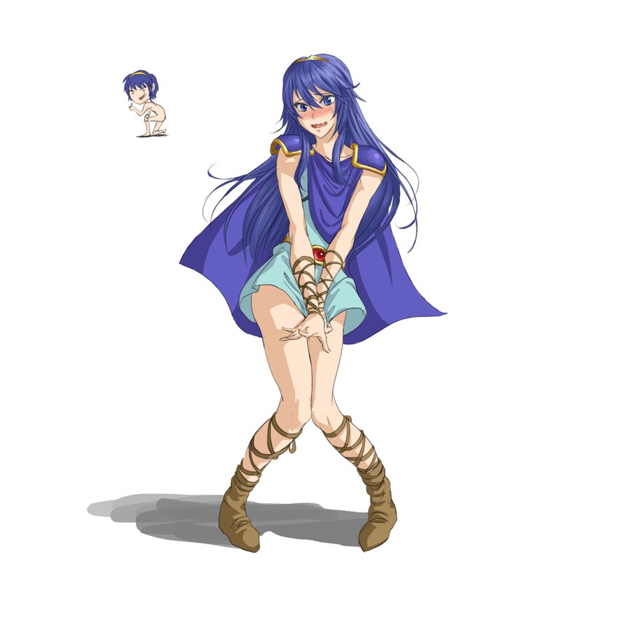 1boy, 1girl, alternate_costume, ass, blue_eyes, blue_hair, blush, cape