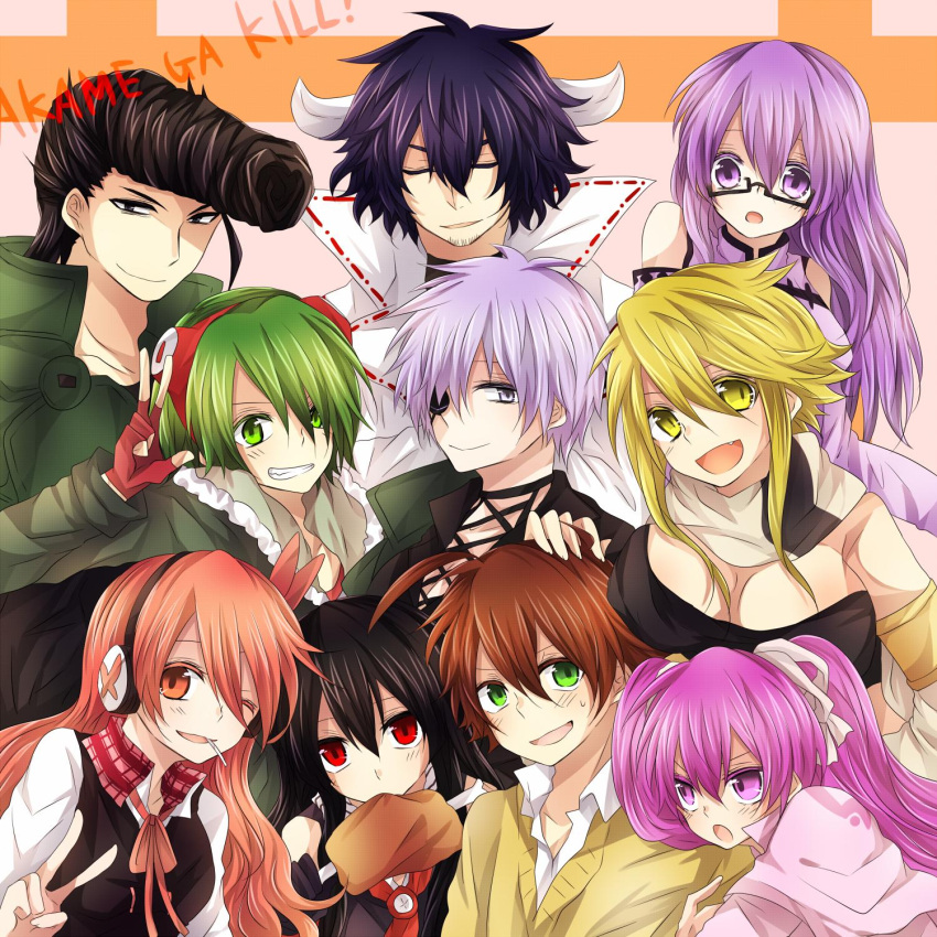 4boys, 6+girls, akame, akame_ga_kill!, bulat, chelsea_(akame_ga_kill!), everyone, leone