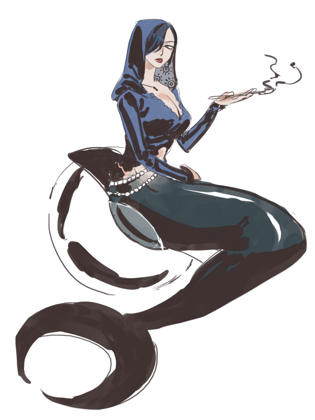 1girl, black_hair, bubble, full_body, hood, hoodie, lining, madame_shirley