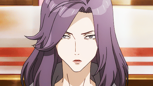 1boy, 1girl, animated, animated_gif, glasses, izumi_shin'ichi, kiseijuu, spoon