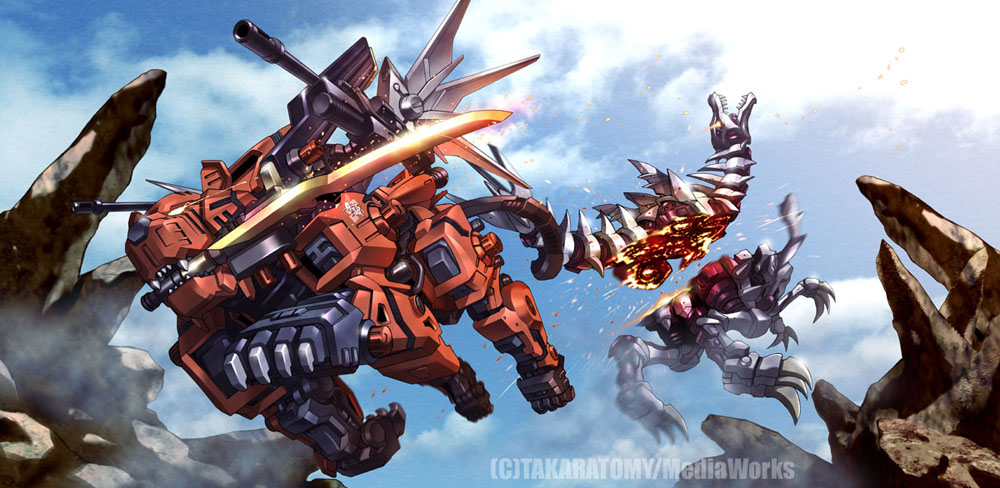 cloud, clouds, damage, damaged, mecha, mercy_rabbit, rez_tiger, sword