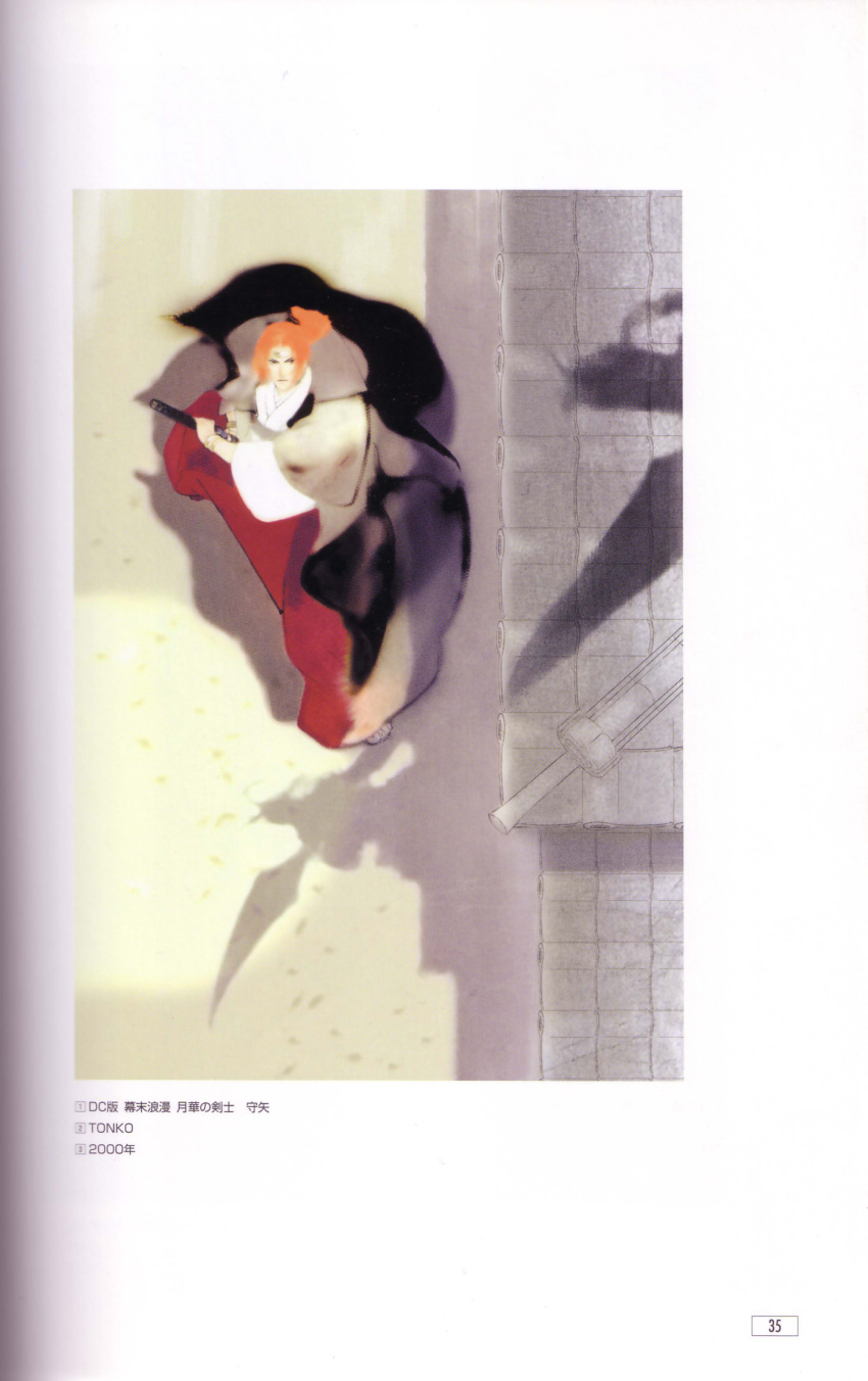 absurdres, battoujutsu_stance, fighting_stance, from_above, highres, last_blade, male, minakata_moriya