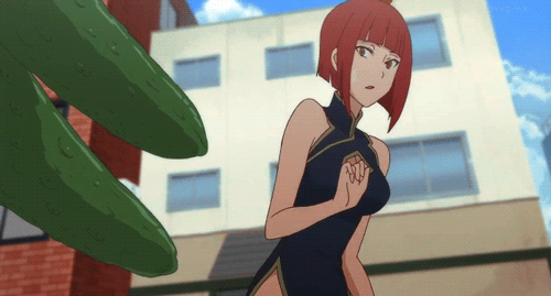 1girl, animated, animated_gif, kurumaki_zakuro, redhead, yozakura_quartet