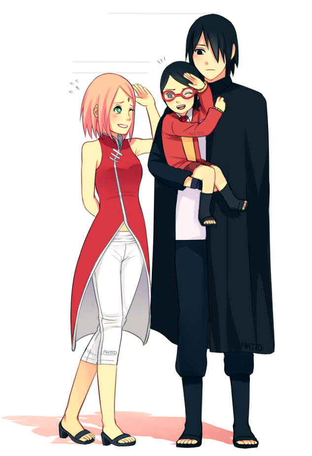1boy, 2girls, cloak, facial_mark, family, forehead_mark, glasses, hair_over_one_eye