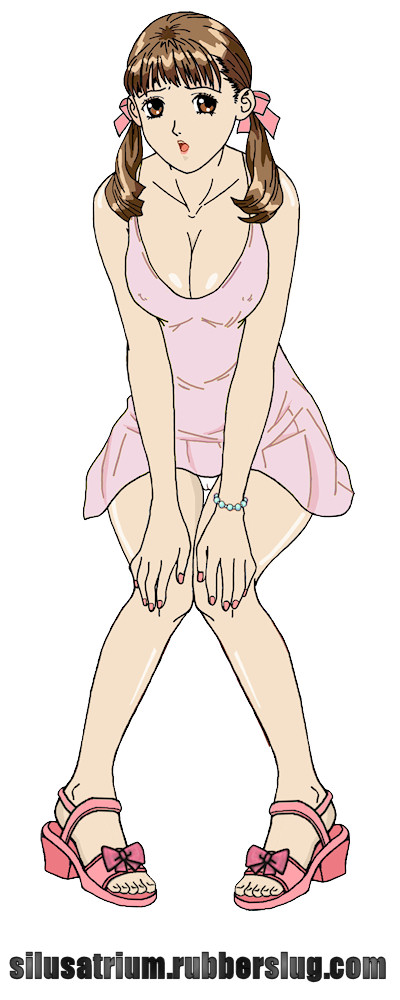 breasts, cleavage, cool_devices, fujisawa_ayana, silusatrium, watermark, yellow_star