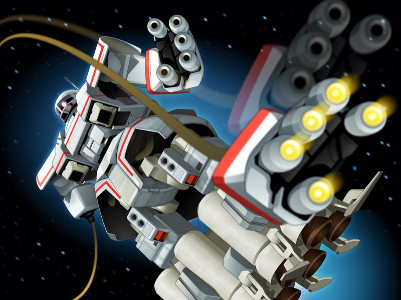 granada6343, gundam, gundam_msv, mecha, space, zaku, zaku_ii_hmt_psycommu_test