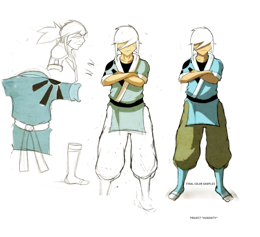arkayne, dougi, highres, karate_gi, ronin, samurai, wild_hair