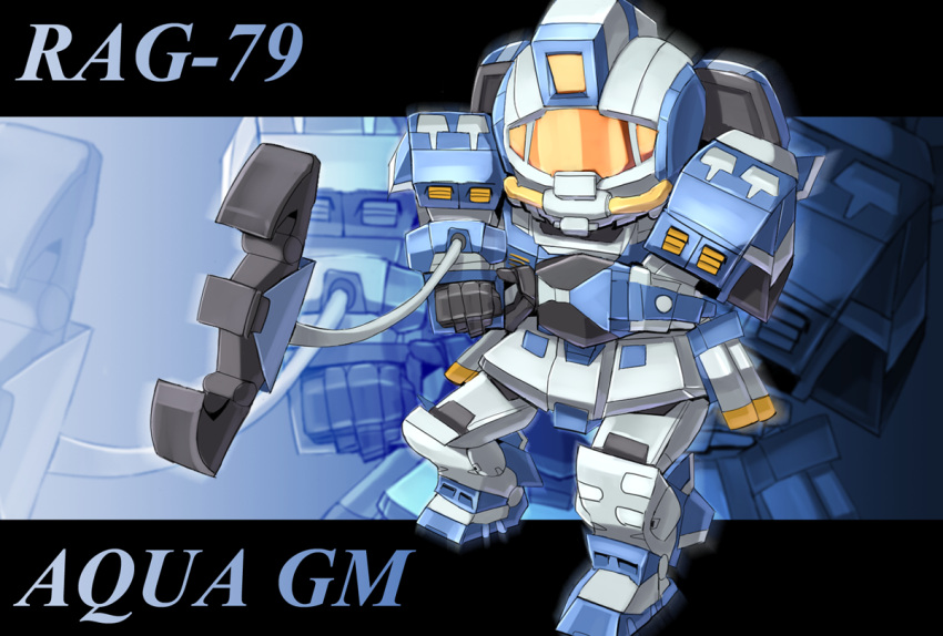 aqua_gm, character_name, chibi, gm_(mobile_suit), gundam, gundam_msv, mecha, xenonstriker