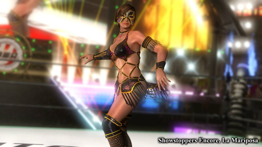 breasts, butterfly, dark_skin, dead_or_alive, dead_or_alive_5, jewelry, la_mariposa, large_breasts