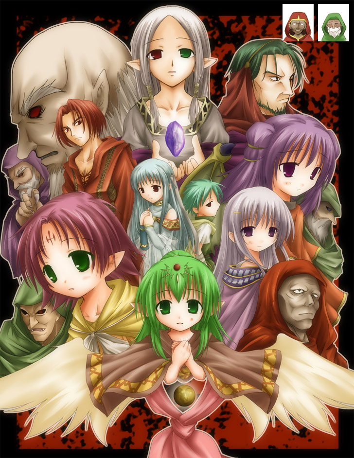 aqua_hair, bald, bantu_(fire_emblem), beard, black_sclera, braid, chiki_(fire_emblem), cloak