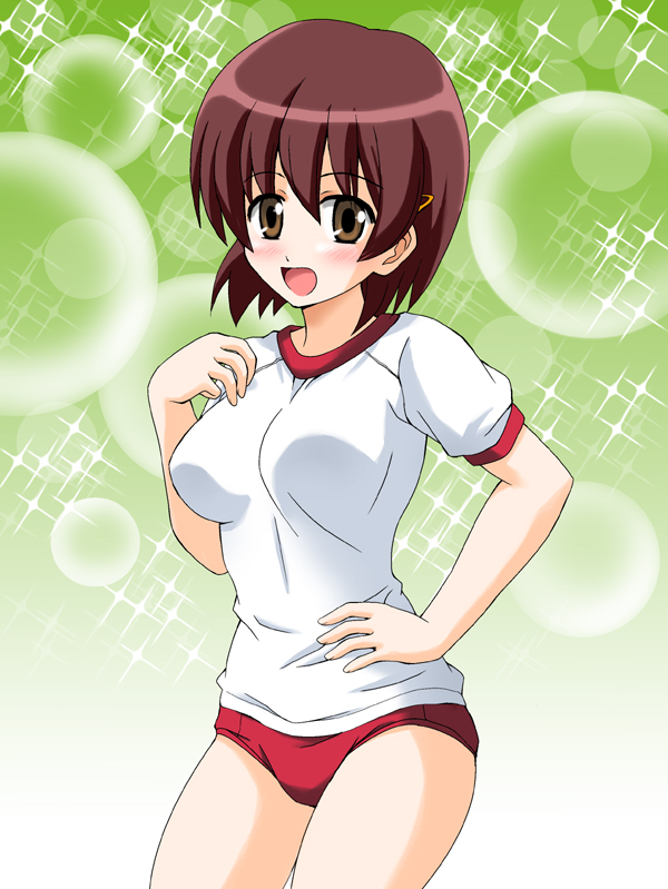 buruma, fujiwara_naeka, gym_uniform, kamen_no_maid_guy, ken_(haresaku)