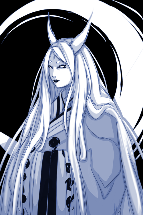 1girl, byakugan, fireeaglespirit, japanese_clothes, long_hair, naruto, naruto_shippuuden, ootsutsuki_kaguya