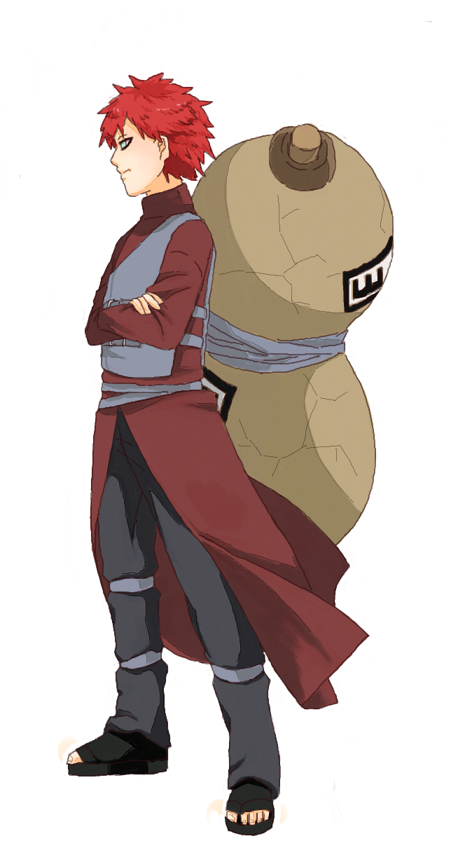 1boy, gaara, ikedon_(lildude88kid), male_focus, naruto, solo