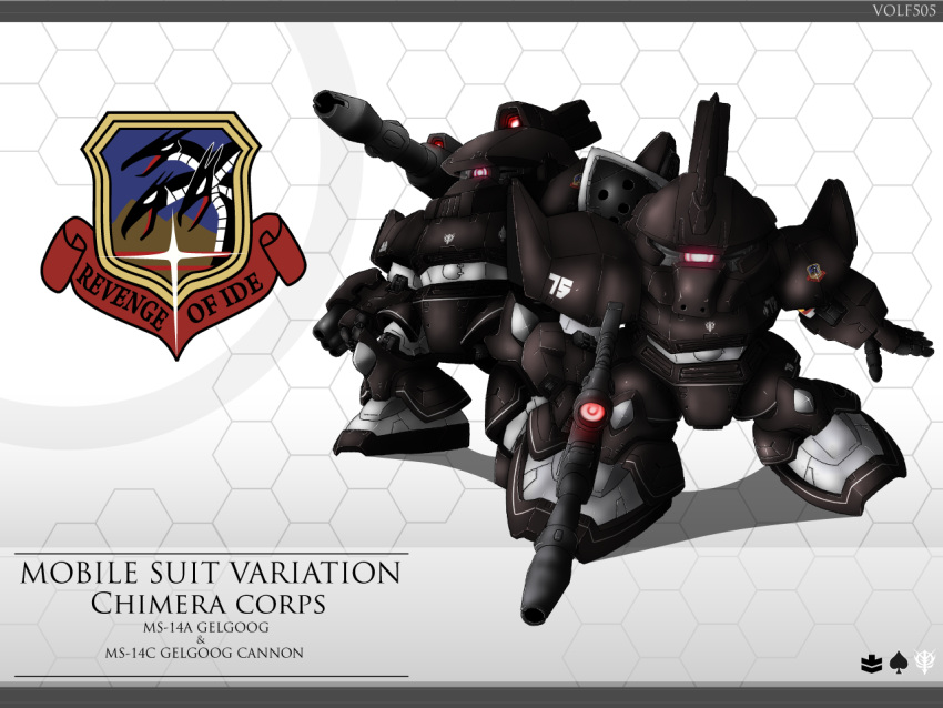 artist_name, character_name, chibi, gelgoog, gelgoog_cannon, gun, gundam, gundam_msv