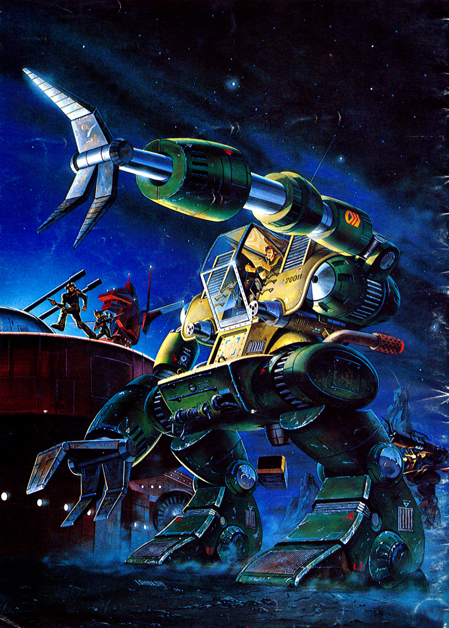gun, handgun, iron_gear, jiron_amos, mecha, night, pistol, rag_uralo, sentou_mecha_xabungle, trad_11, weapon