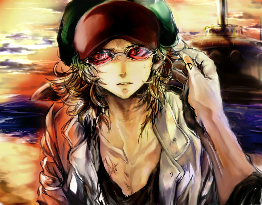1boy, 2boys, hat, heart_pirates, multiple_boys, one_piece, pov, puchiri