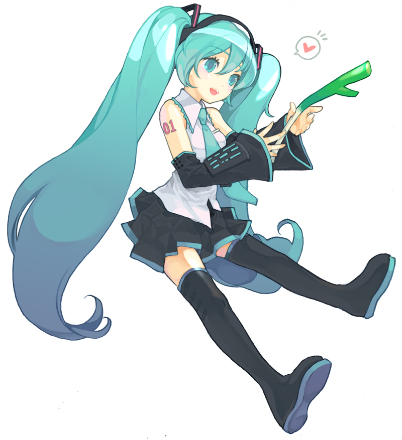 aqua_hair, bad_id, detached_sleeves, hatsune_miku, long_hair, necktie, serenade_(pixiv556801), serenade_(sinohi)