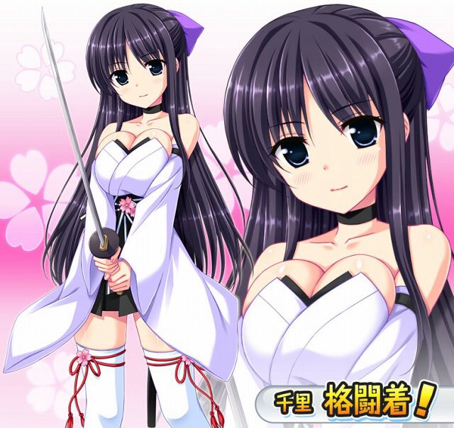 1girl, black_hair, bow, breasts, dark_blue_eyes, hair_bow, honoo_no_haramase_motto!_hatsuiku!_karada_sokutei_2, japanese_clothes