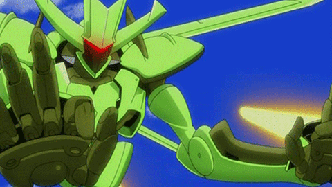 animated, animated_gif, gundam, gundam_build_fighters, gundam_build_fighters_try, lowres, no_humans, non_human, robot, solo