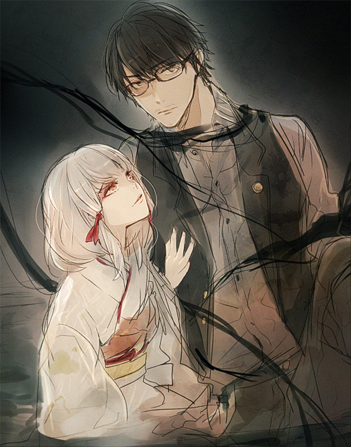 1boy, 1girl, black_hair, brown_eyes, fatal_frame, fatal_frame_5, hojo_ren, nintendo