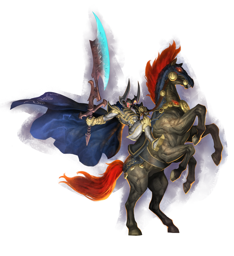 final_fantasy, final_fantasy_explorers, odin_(final_fantasy), official_art, square_enix