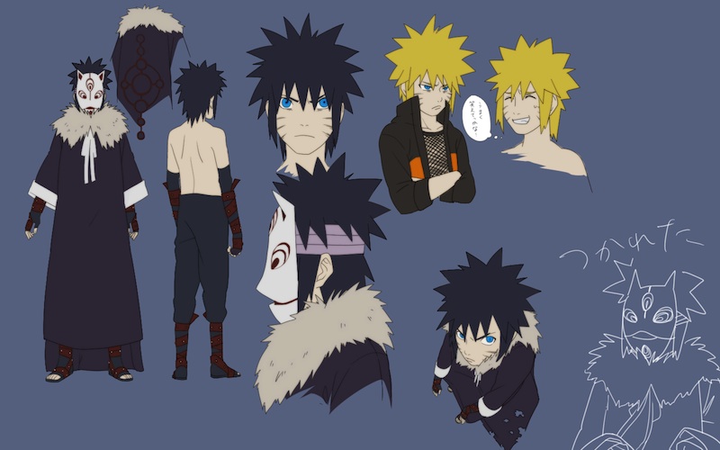 1boy, blue_eyes, male_focus, menma_(naruto), naruto, naruto:_road_to_ninja, naruto_shippuuden, shino_918