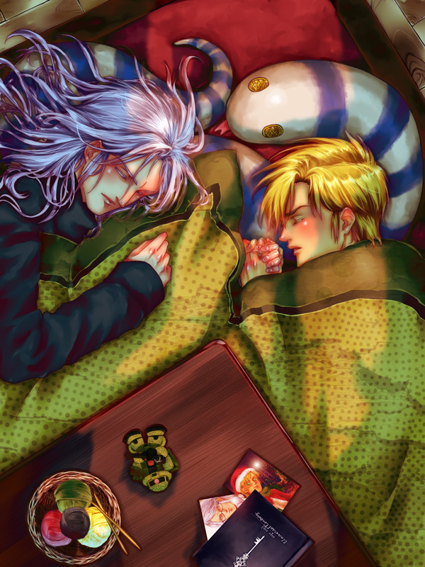 2boys, 80s, anavel_gato, bernard_wiseman, blonde_hair, gundam, gundam_0080, gundam_0083
