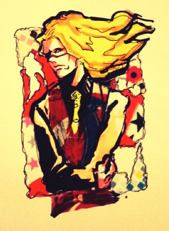 1boy, alternate_costume, blonde_hair, dressrosa, headwear_removed, long_hair, male_focus, necktie