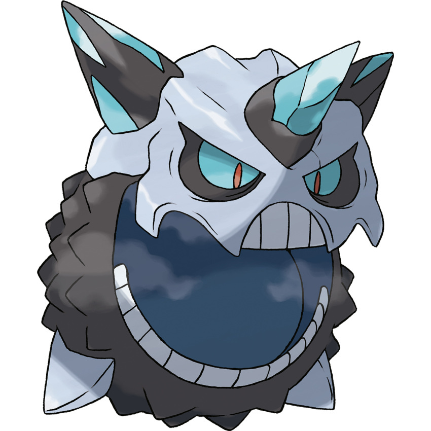 10s, glalie, mega_glalie, mega_pokemon, no_humans, official_art, pokemon, pokemon_(game)