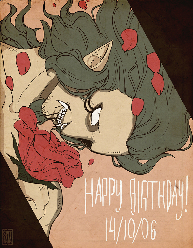 1boy, bartolomeo, brithday, facial_mark, green_hair, nose_ring, one_piece, smile