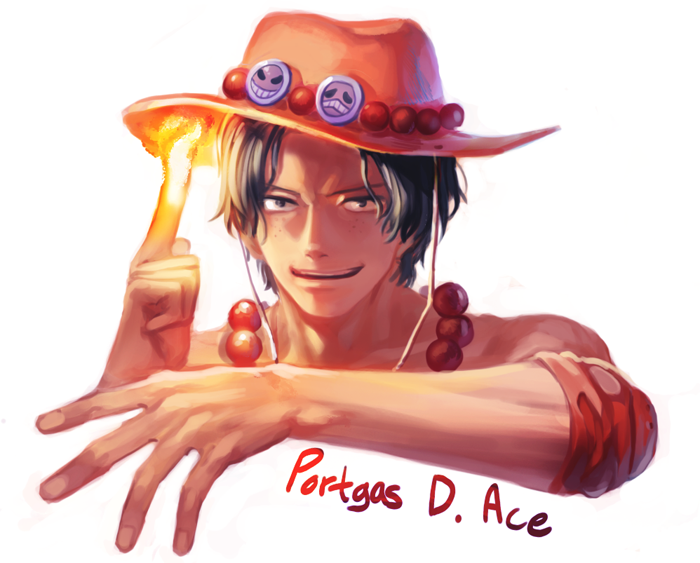 1boy, character_name, fire, freckles, hat, jewelry, male_focus, necklace