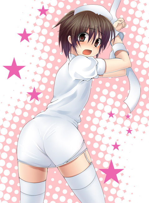crossdressing, crossdressinging, garter_belt, hat, little_busters!, little_busters!!, masayu, naoe_riki