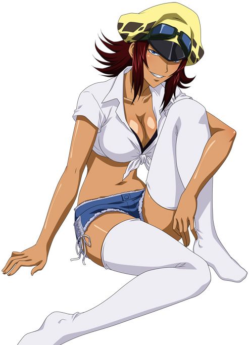 00s, 1girl, breasts, dark_skin, hat, ikkitousen, large_breasts, moukaku_(ikkitousen)