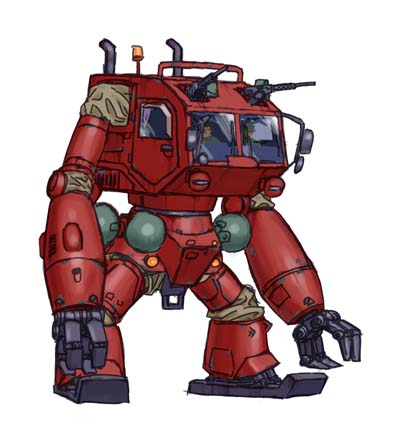 crab_(mecha), gun, lowres, mecha, sentou_mecha_xabungle, weapon, window