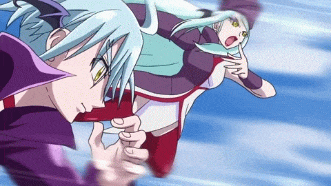 aida_mana, animated, animated_gif, battle, blonde_hair, blue_hair, cure_ace, cure_diamond