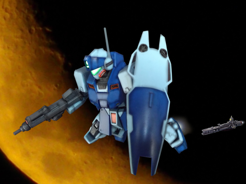 80s, gm_sniper_ii, gun, gundam, gundam_0080, mecha, salamis_(gundam), shield
