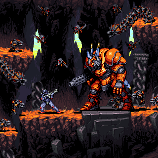alien, fake_screenshot, junkboy, lowres, pixel_art, turrican