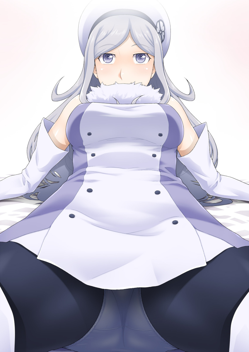 1girl, aila_jyrkiainen, bare_shoulders, blush, boots, breasts, dress, elbow_gloves