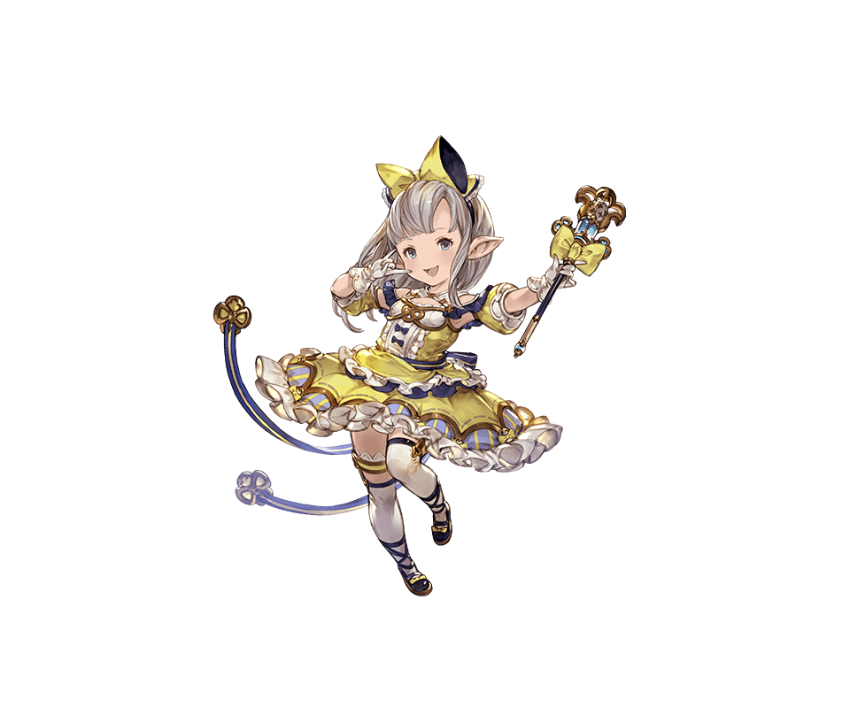 1girl, :d, \m/, blue_eyes, bow, detached_sleeves, dress, frilled_dress