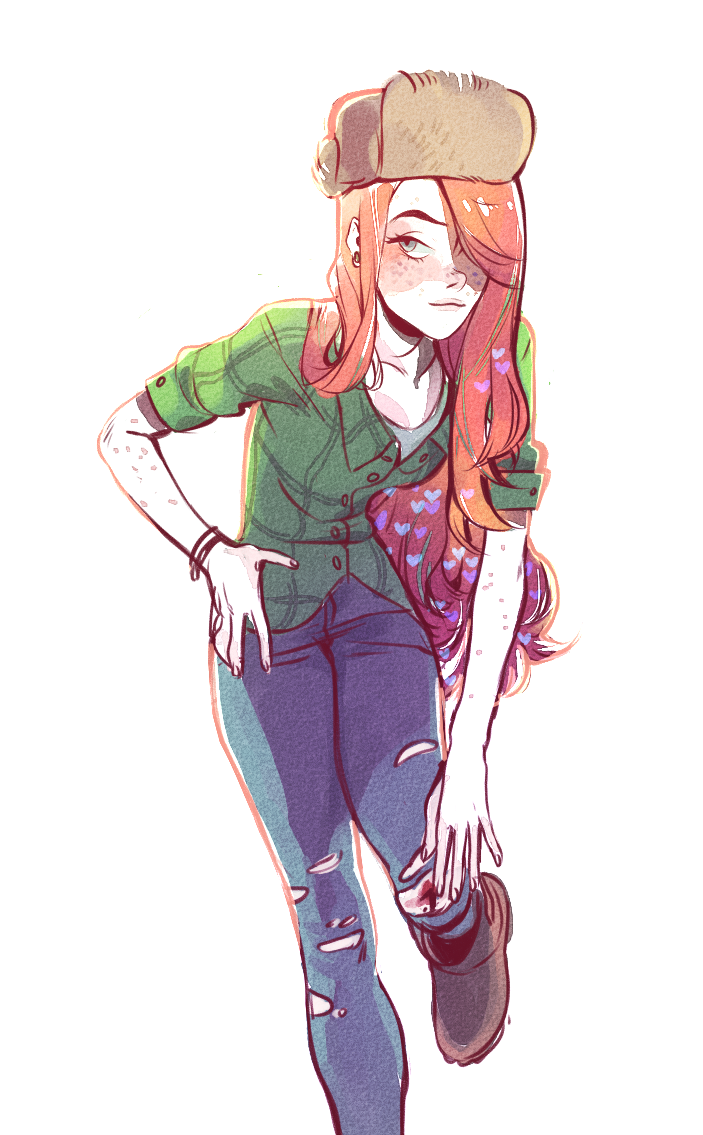 1girl, artist_request, bleeding, blood, freckles, gravity_falls, hat, injury