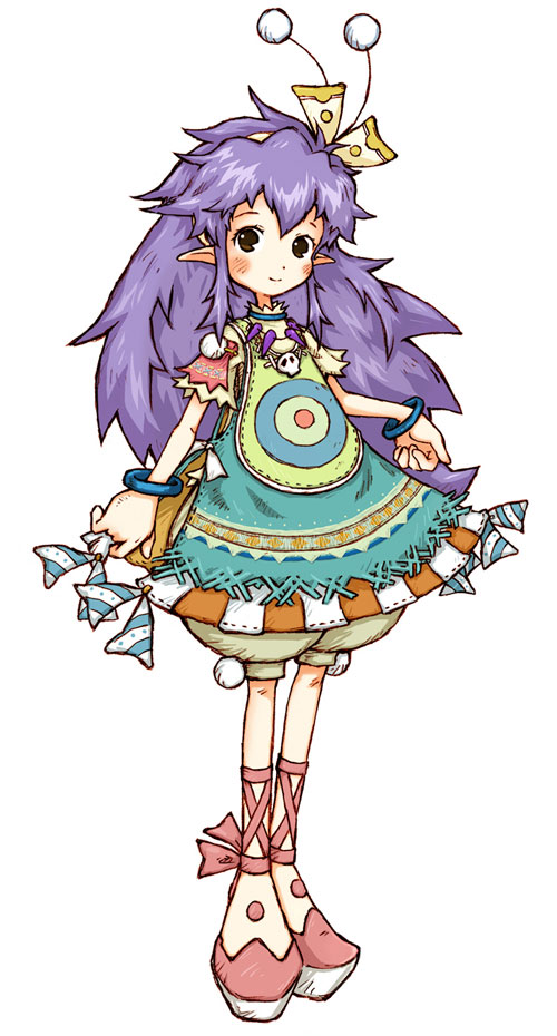 bracelet, brown_eyes, hairband, jewelry, long_hair, march_(trusty_bell), necklace, official_art
