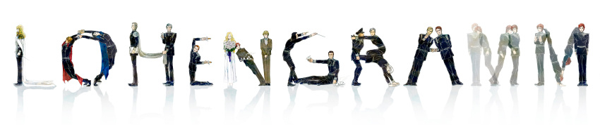 2girls, 6+boys, absurdres, adalbert_von_fahrenheit, annerose_von_grunewald, anton_ferner, black_hair, blonde_hair